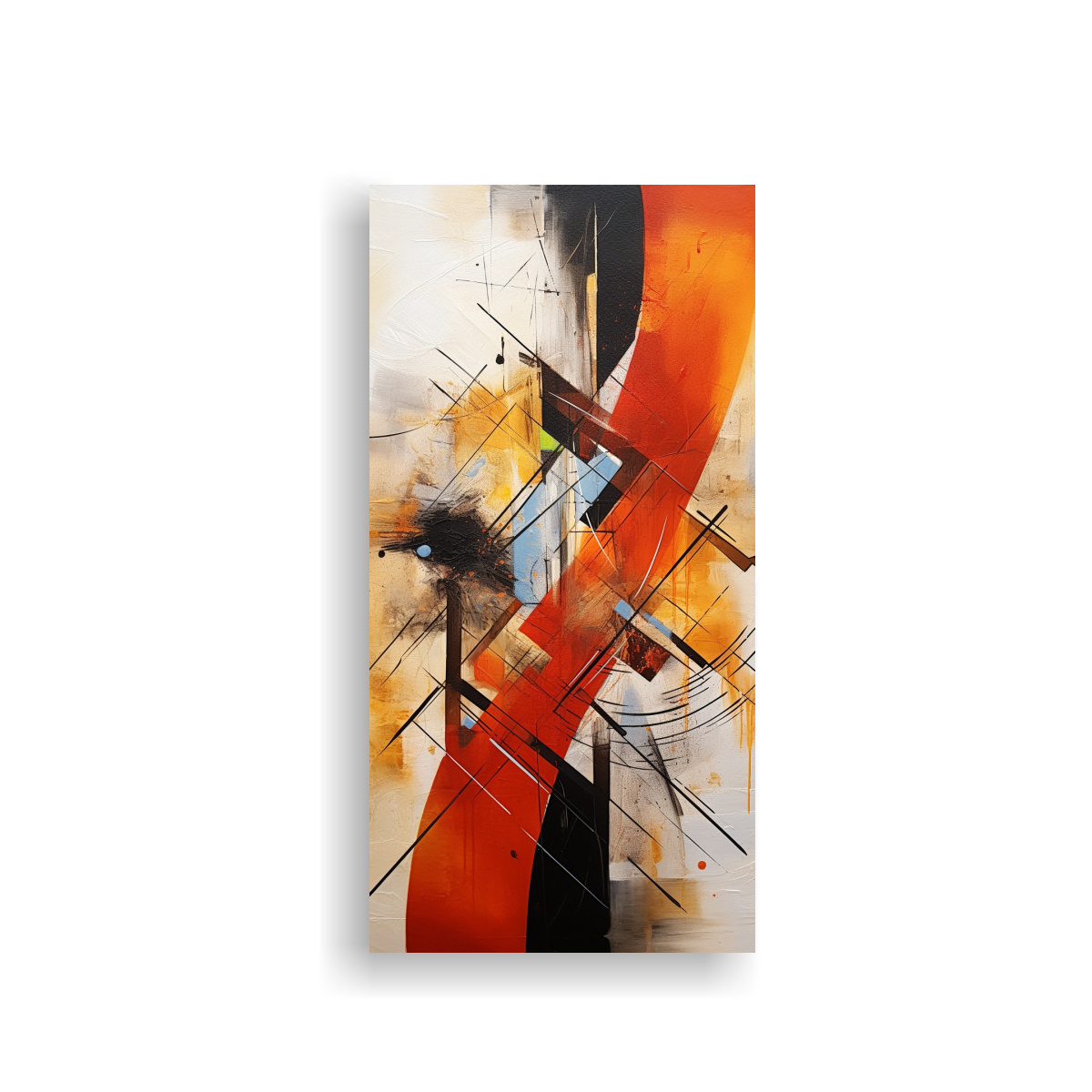 CUADRO ABSTRACTO EN INTENSO ESTILO DE DECORACIÓN 60X120 CM - 1