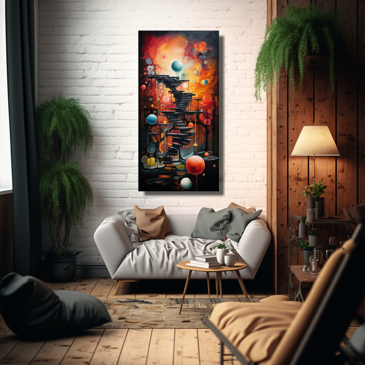 PAISAJES ABSTRACTOS: UN RECORRIDO POR REINOS 70X140 CM - 2