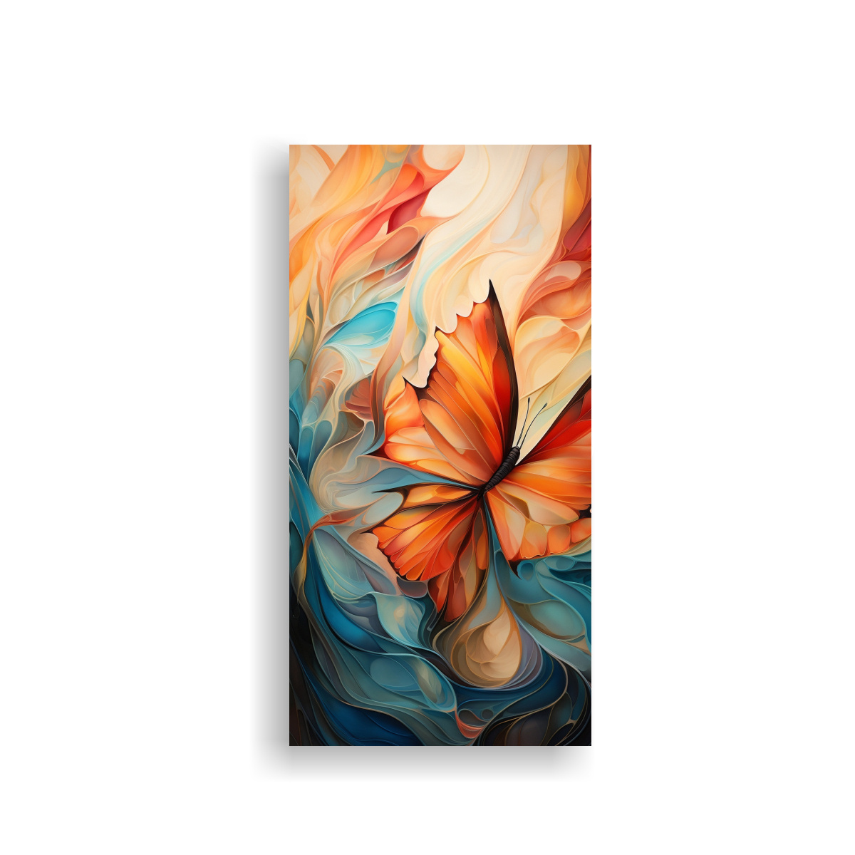 CUADRO ABSTRACTO CON BELLOS PATRONES QUE ALETEAN 50X100 CM - 1