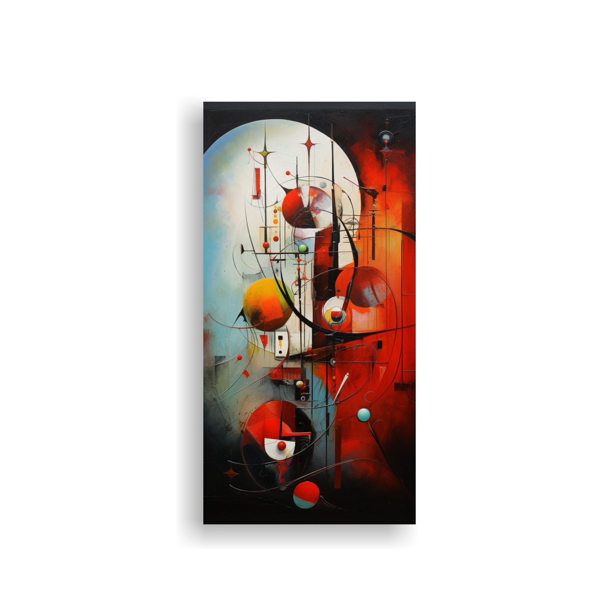 CUADROS ABSTRACTOS MODERNOS EN LIENZO: GAMA DE 80X160 CM - 1