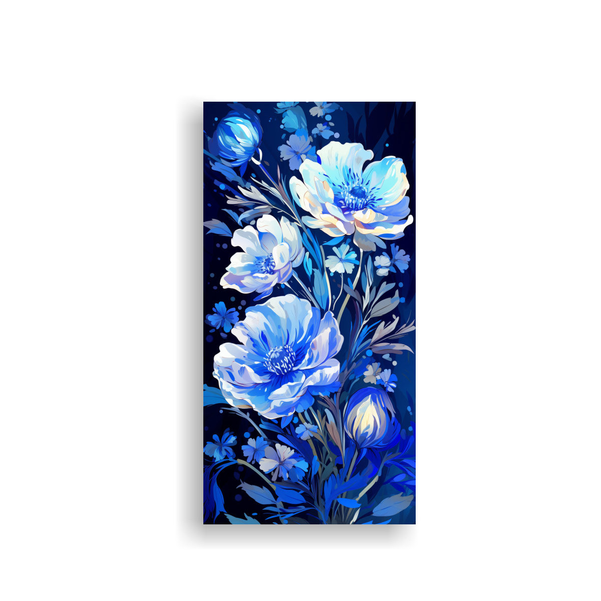 PINTURA DECORATIVA ESTILO ACUARELA EN LIENZO CON 40X80 CM - 1