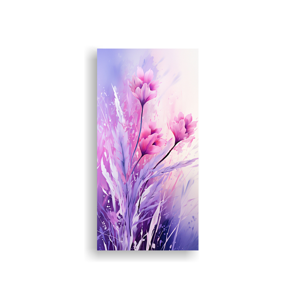 LIENZO FOTOGRAFÍA GRANOS HIERBAS EN MORADO Y 30X60 CM - 1