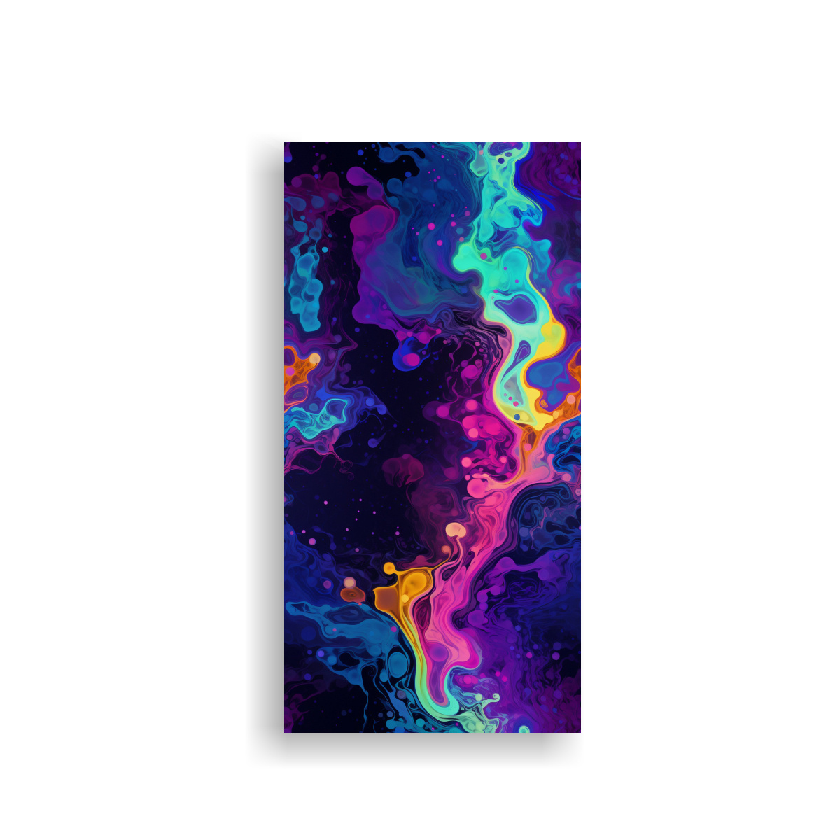 PINTURAS DE DECORACIÓN SURREALISTA EN TIE DYE 50X100 CM - 1