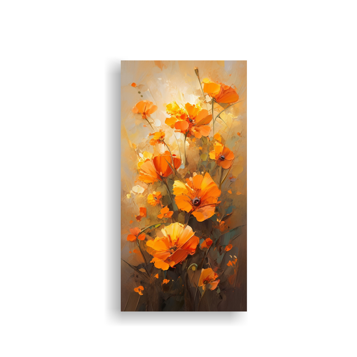 LIENZO VERTICAL ESPACIO A FLORES AMARILLAS Y 50X100 CM - 1