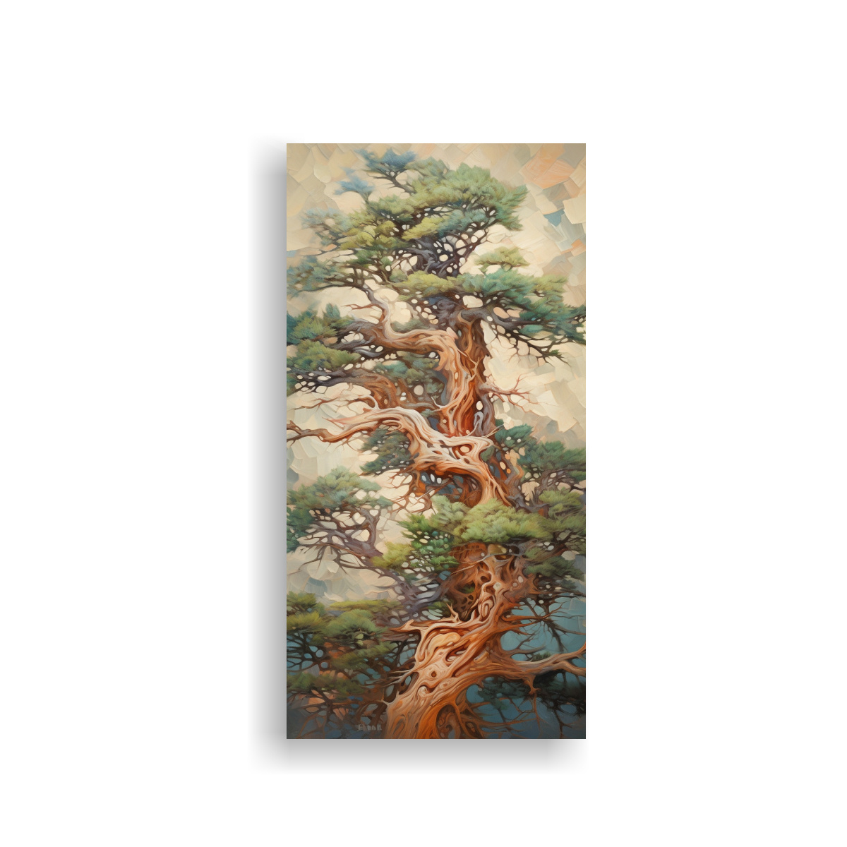 CUADRO DE PARED NATURALEZA VIVA, ÁRBOL DE CEDRO, 20X40 CM - 1