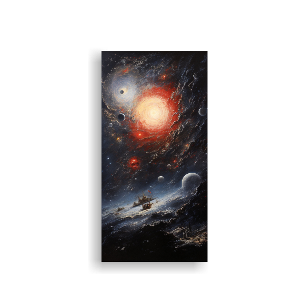 PINTURA DECORATIVA INSPIRADA EN EL CALOR DEL ARTE 80X160 CM - 1