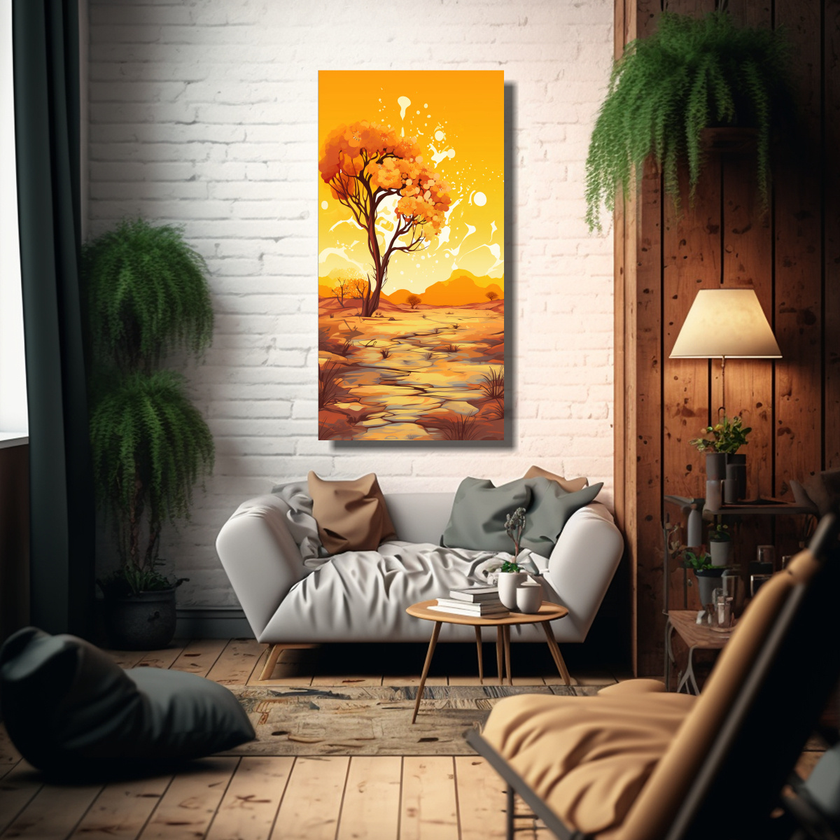 CUADRO DECORATIVO RECTANGULAR ARTE CALIDOS A 20X40 CM - 2
