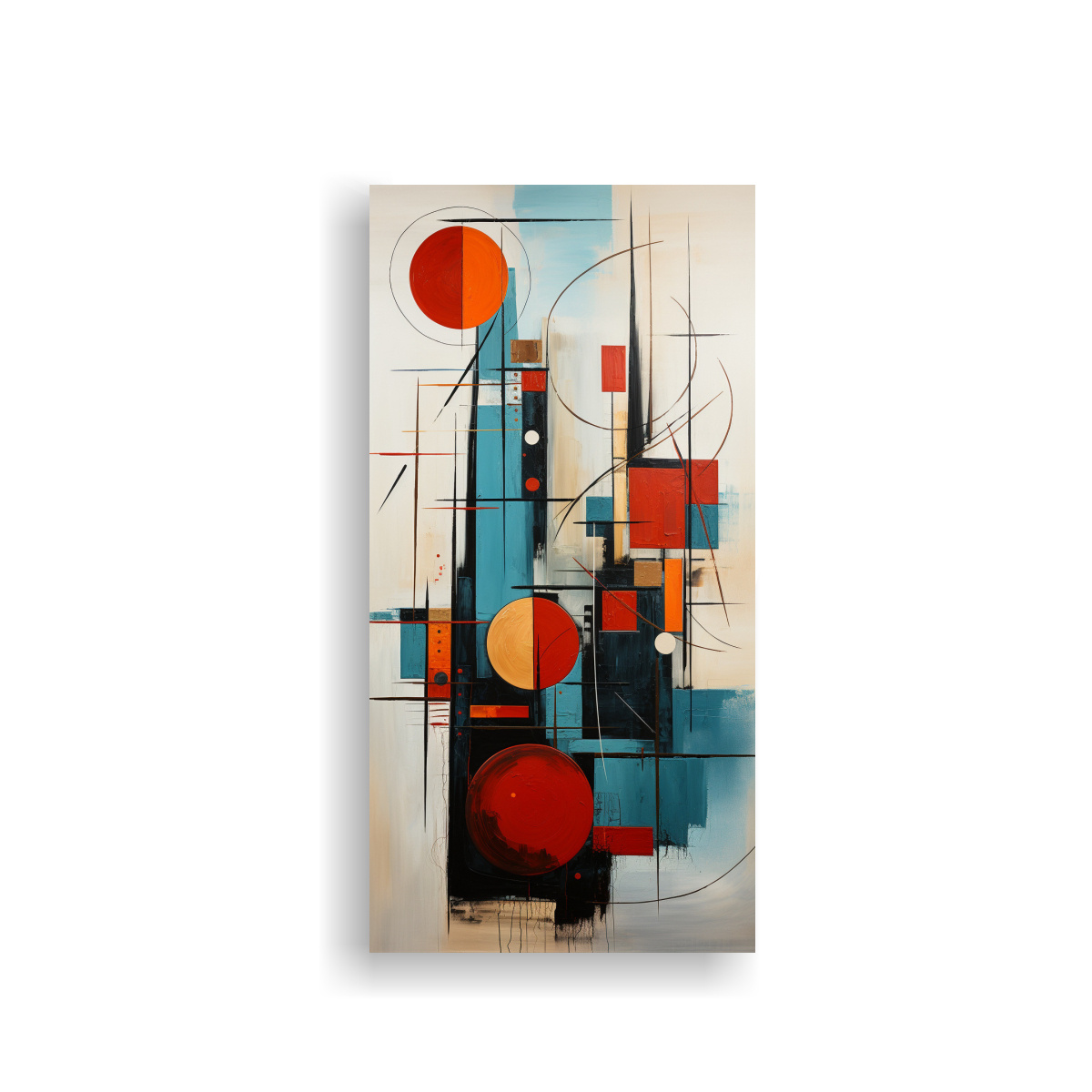PINTURA ABSTRACTA ARTE GRÁFICO ARTE DE PARED 20X40 CM - 1