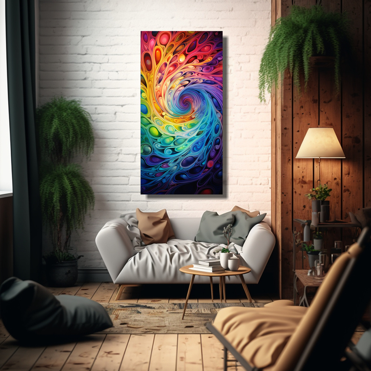 PINTURAS DECORATIVAS DE CANVA EXPRESIÓN DE 60X120 CM - 2