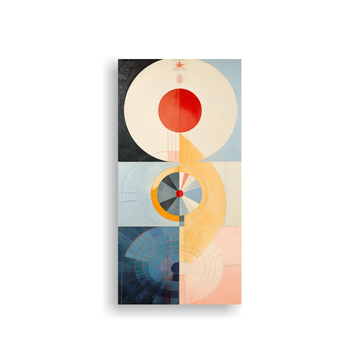 PINTURAS DECORATIVAS DE ARTE POP DE HILMA AF KLINT 80X160 CM - 1