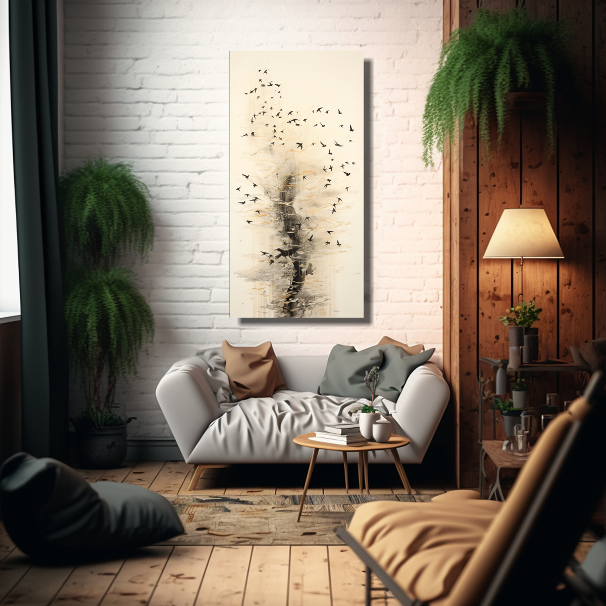 CUADROS DECORATIVOS DE COMPOSICIÓN VANGUARDISTA 80X160 CM - 2