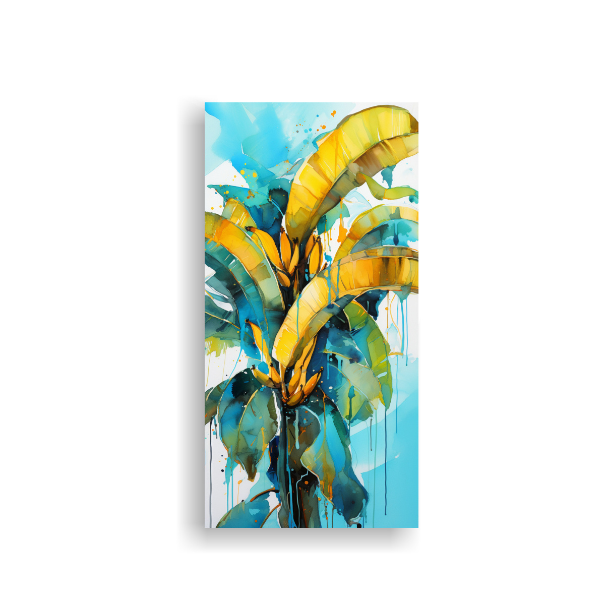 PINTURA ABSTRACTA DE DIBUJO DE ARTE CALLEJERO EN 30X60 CM - 1