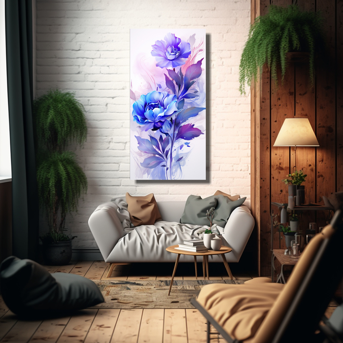 PINTURAS DECORATIVAS EN ESTILO NEONOIR, CON 70X140 CM - 2
