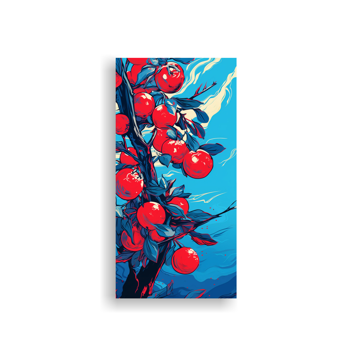 ARTE CUADRO PERSPECTIVA UN LIMONERO EN COLORES 40X80 CM - 1