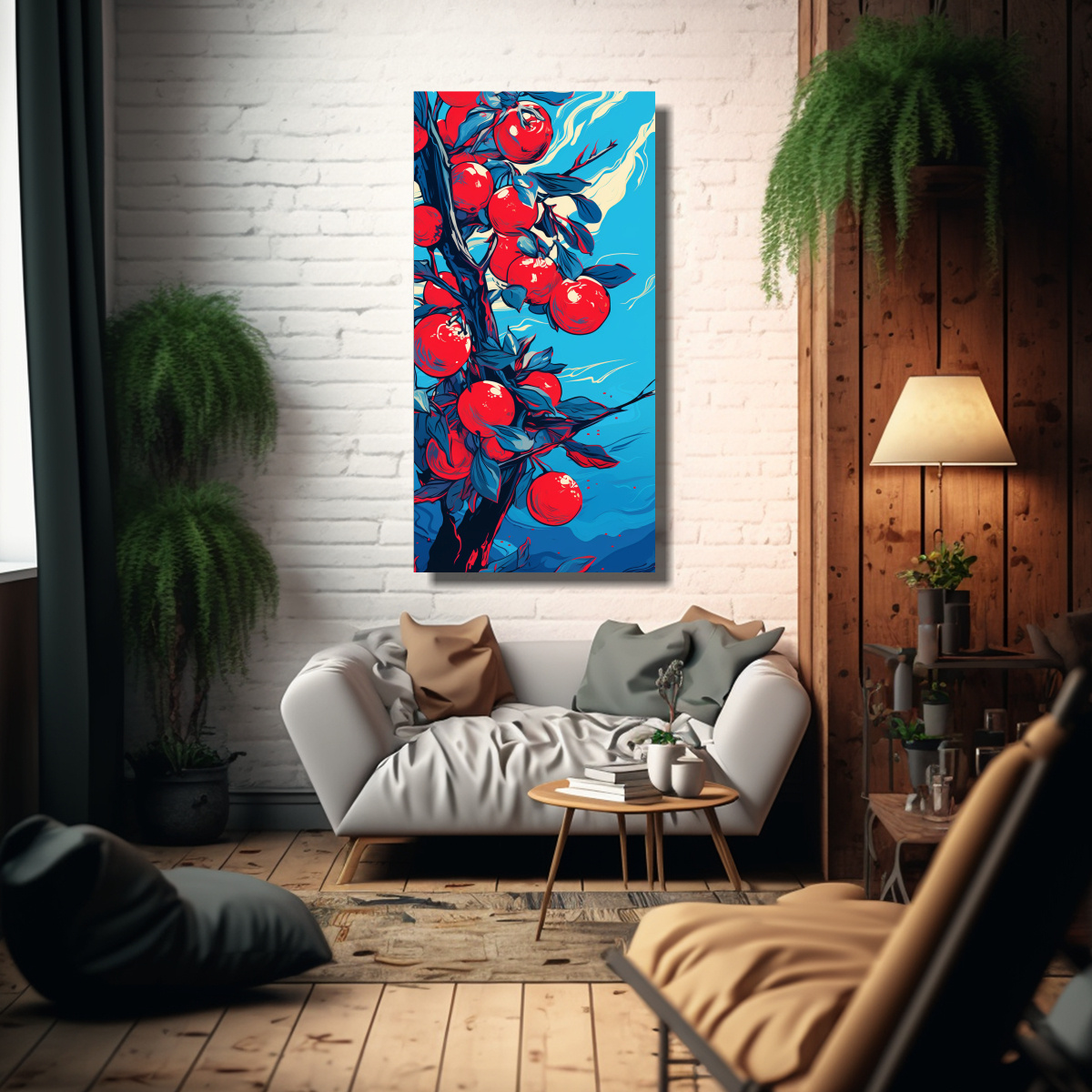 ARTE CUADRO PERSPECTIVA UN LIMONERO EN COLORES 40X80 CM - 2