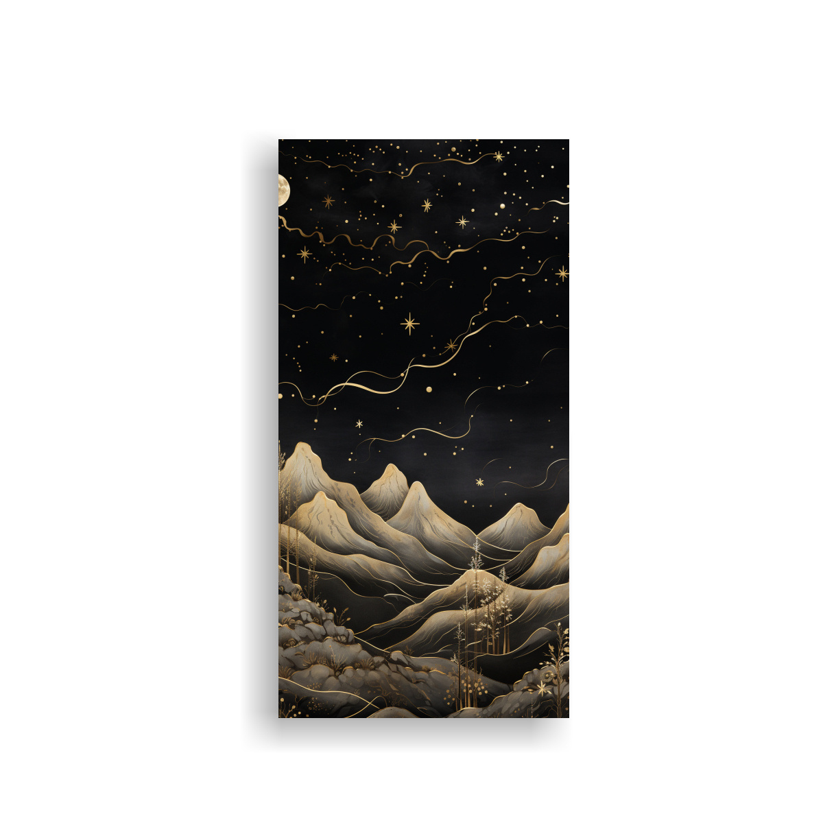 CUADRO COMPOSICIÓN CONTRASTE PAISAJE MONTAÑÉS 30X60 CM - 1