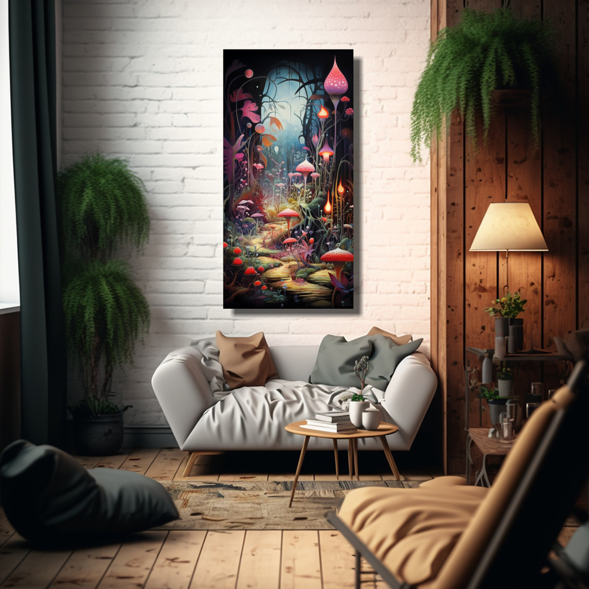 PINTURAS DECORATIVAS DE LA EXPOSICIÓN DE ARTE 50X100 CM - 2