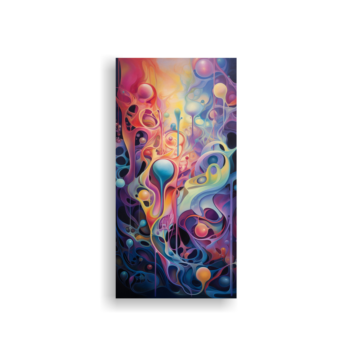 CUADRO INTENSO Y SURREALISTA DE PAISAJE ONÍRICO 50X100 CM - 1