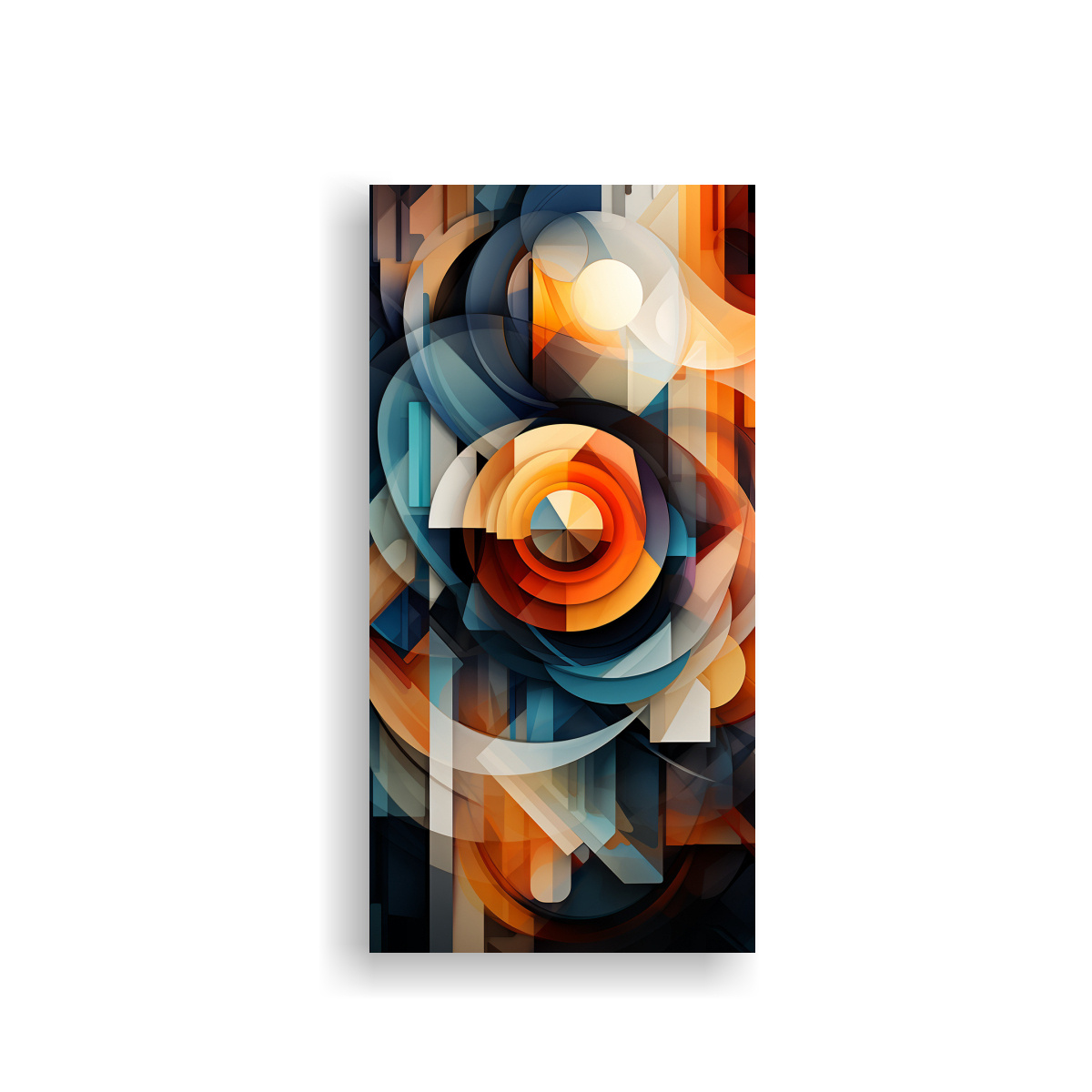 PINTURA ABSTRACTA EN ESTILO EQUILIBRADO Y COLORIDO 70X140 CM - 1