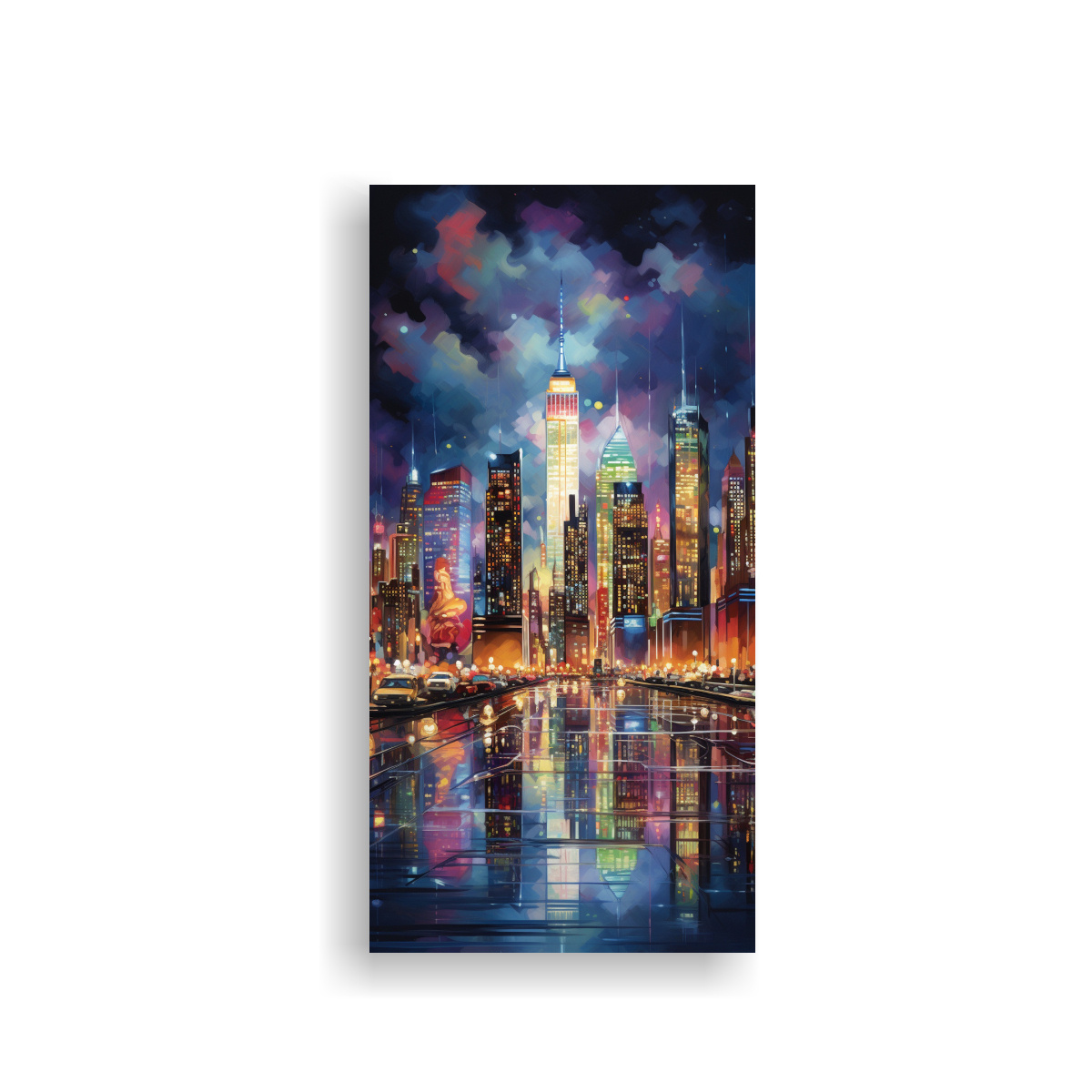 CUADRO DECORATIVO ARTE FINAS LINEAS TEXTURA 80X160 CM - 1
