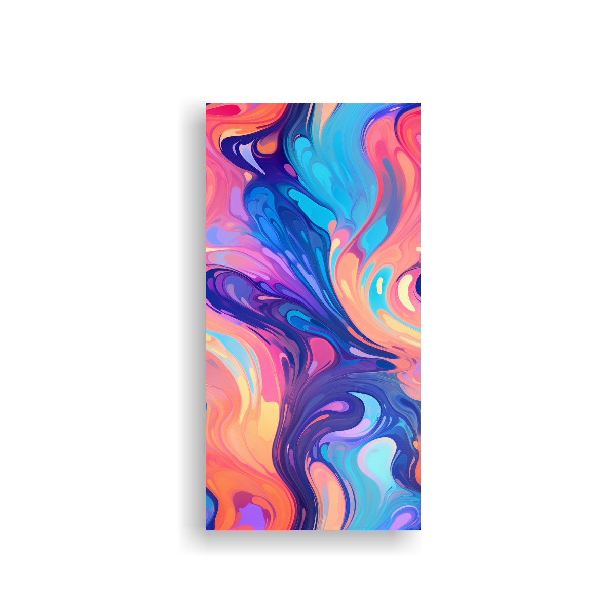 PINTURA ABSTRACTA DIGITALIZADA DE ARTE CONCEPTO 50X100 CM - 1