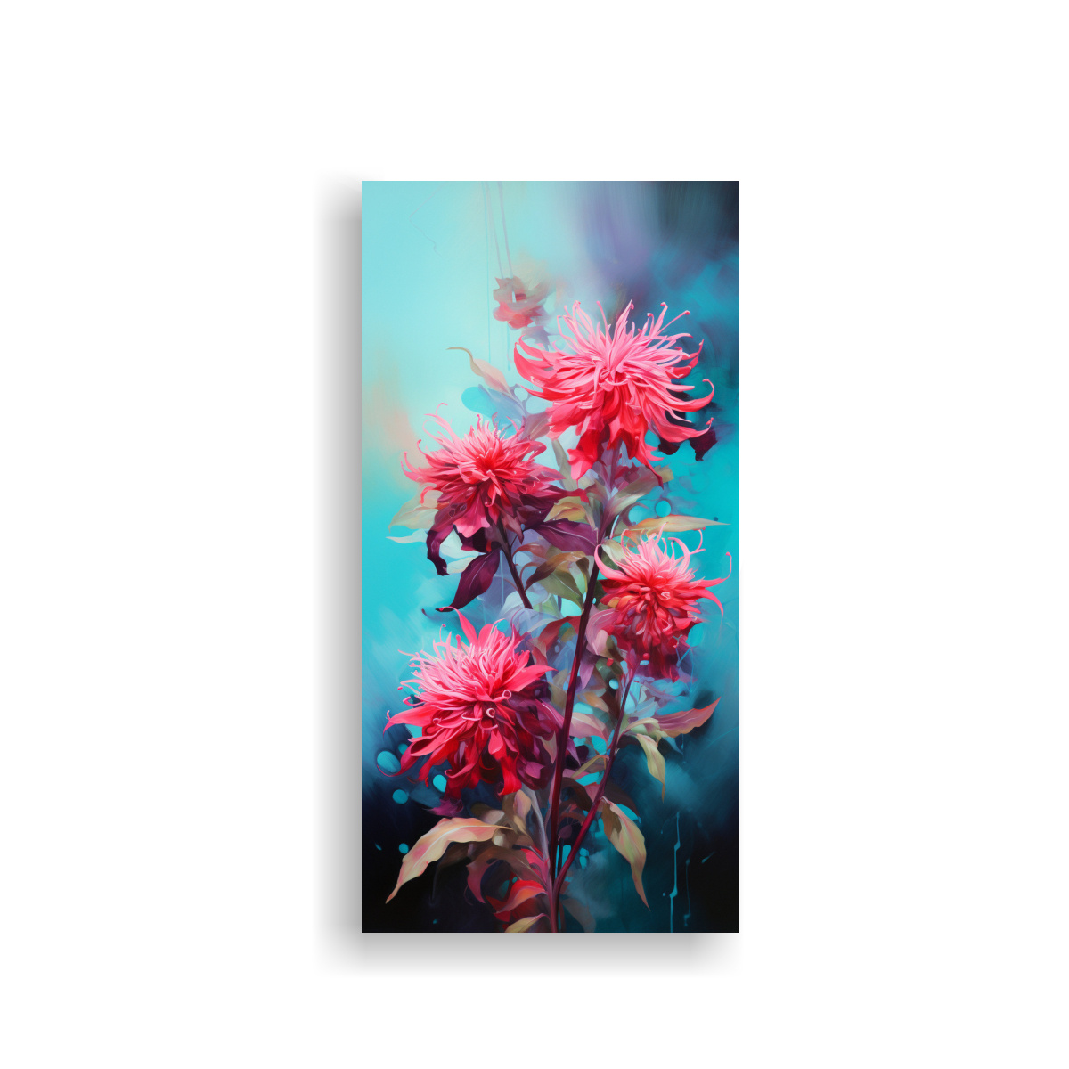 PINTURAS DECORATIVAS DE FLORES DE GIRASOL EN 20X40 CM - 1