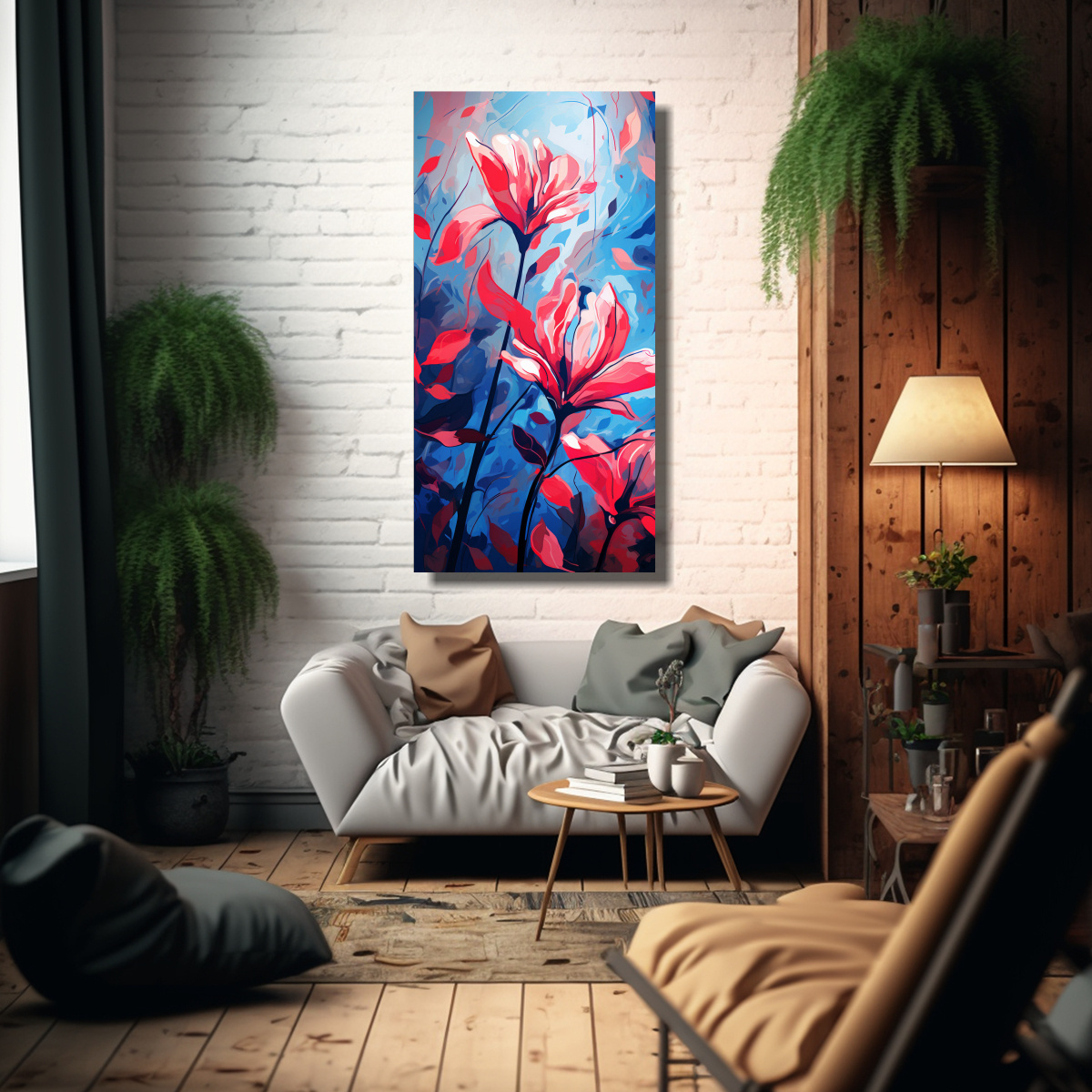 PINTURAS DECORATIVAS CON TONOS CREATIVIDAD EN 60X120 CM - 2