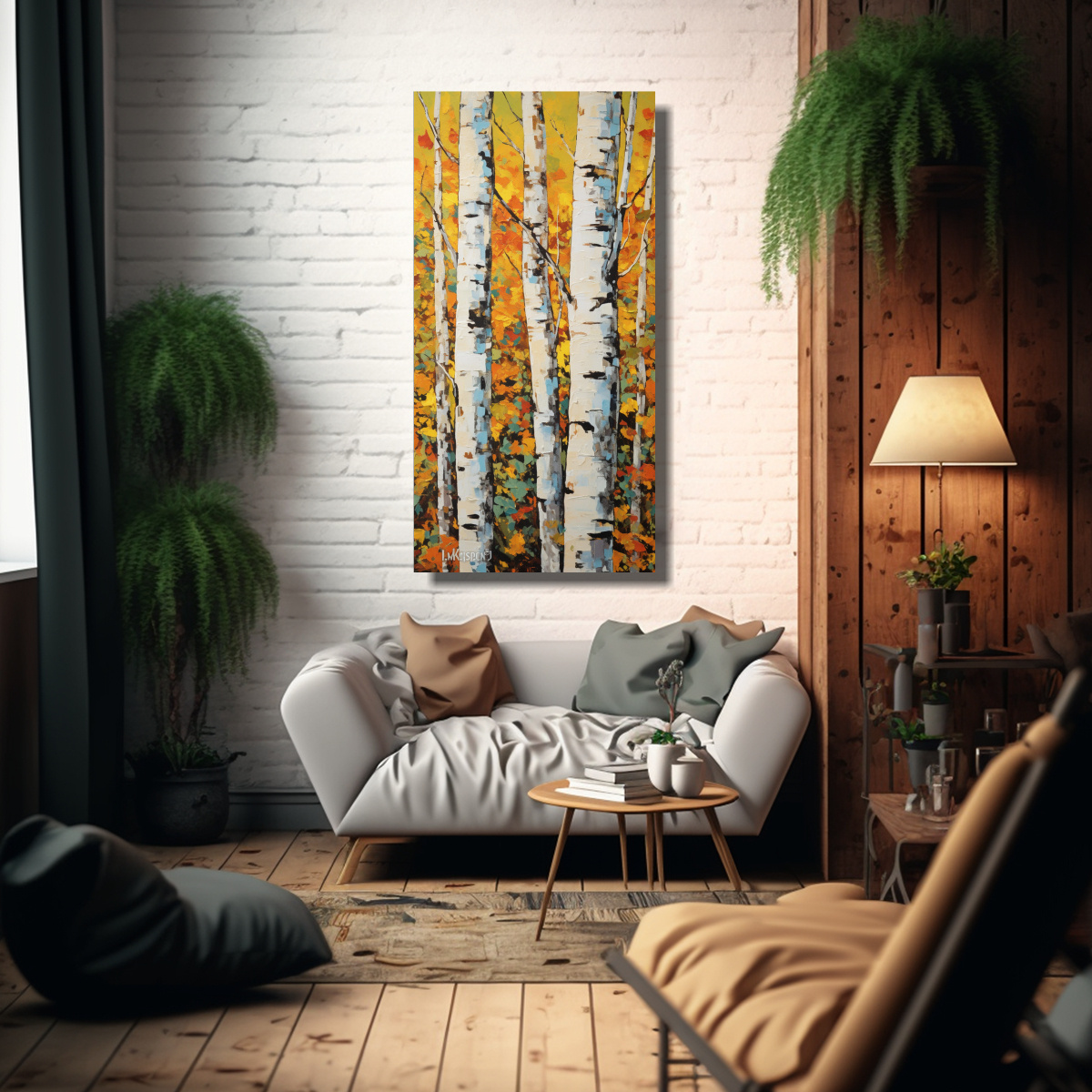 LIENZO FOTOGRAFÍA ELEGANTE ÁLAMO TEMBLÓN 60X120 CM - 2
