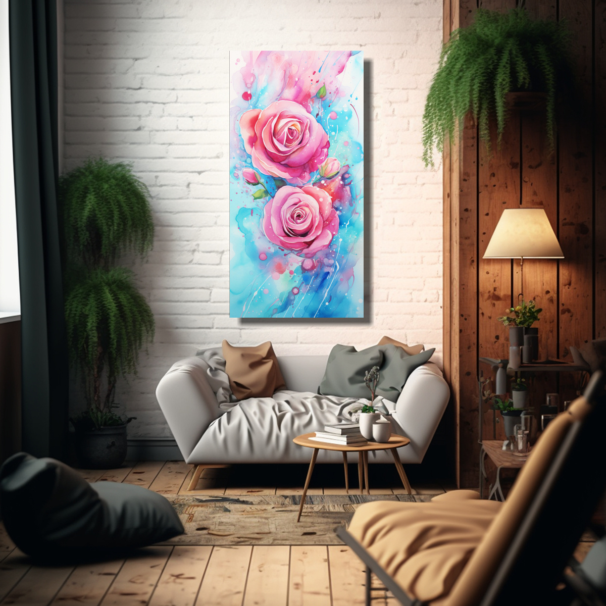 PINTURAS DE DECORACIÓN CON DISEÑOS ARTESANALES 50X100 CM - 2