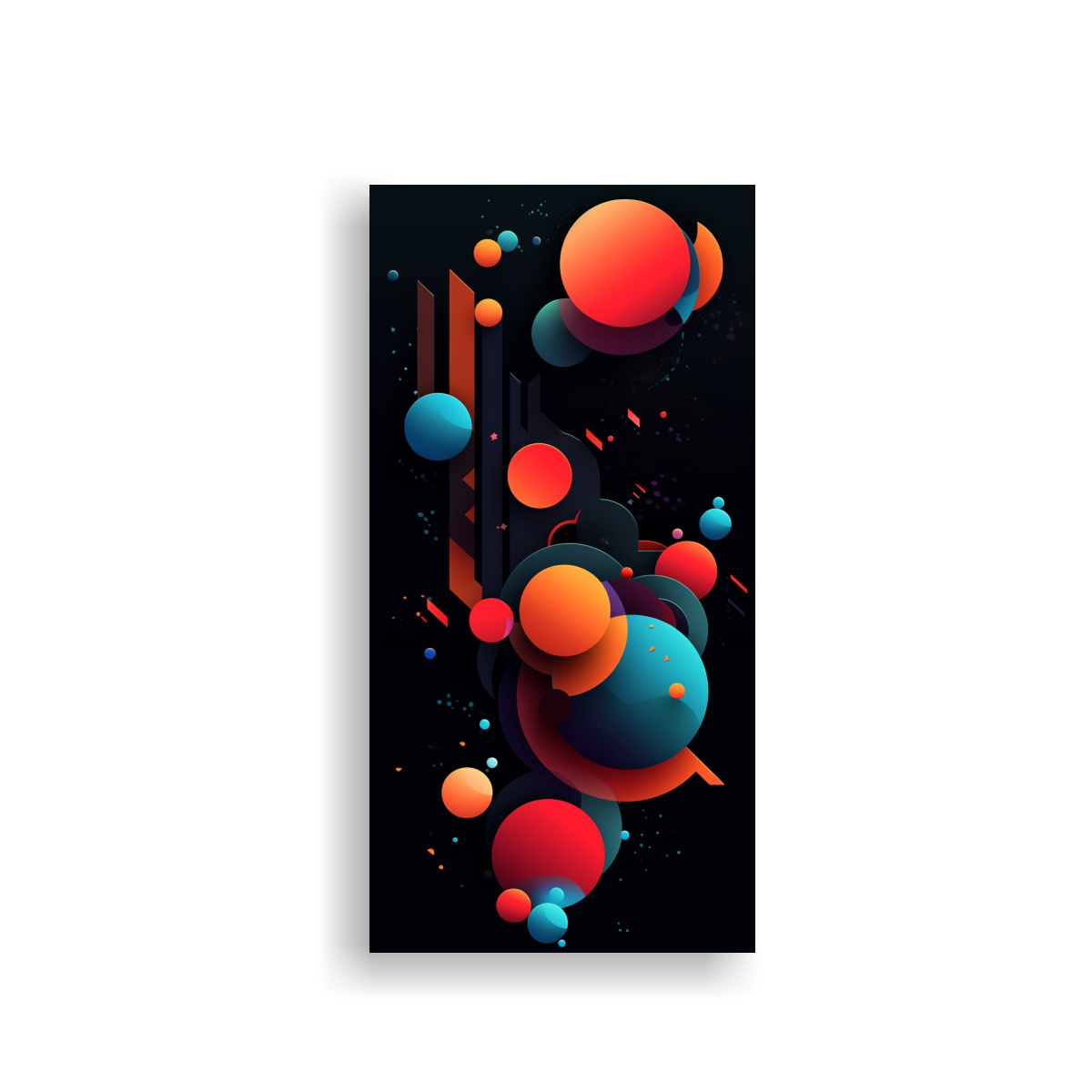 PINTURA DECORATIVA DE LIENZO CON EQUILIBRIO 20X40 CM - 1