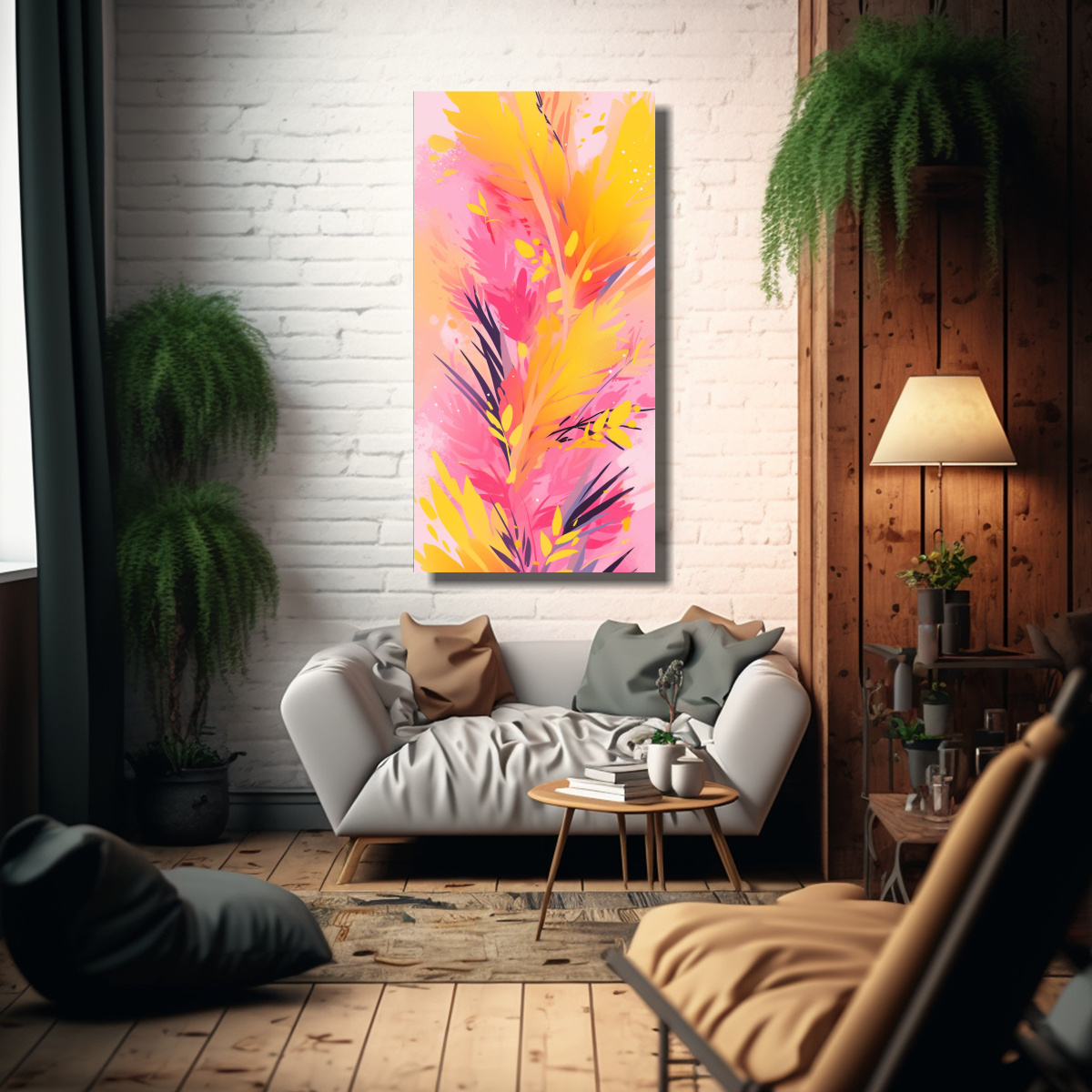 PINTURAS DE DECORACIÓN RECTANGULAR EN ESTILO 50X100 CM - 2
