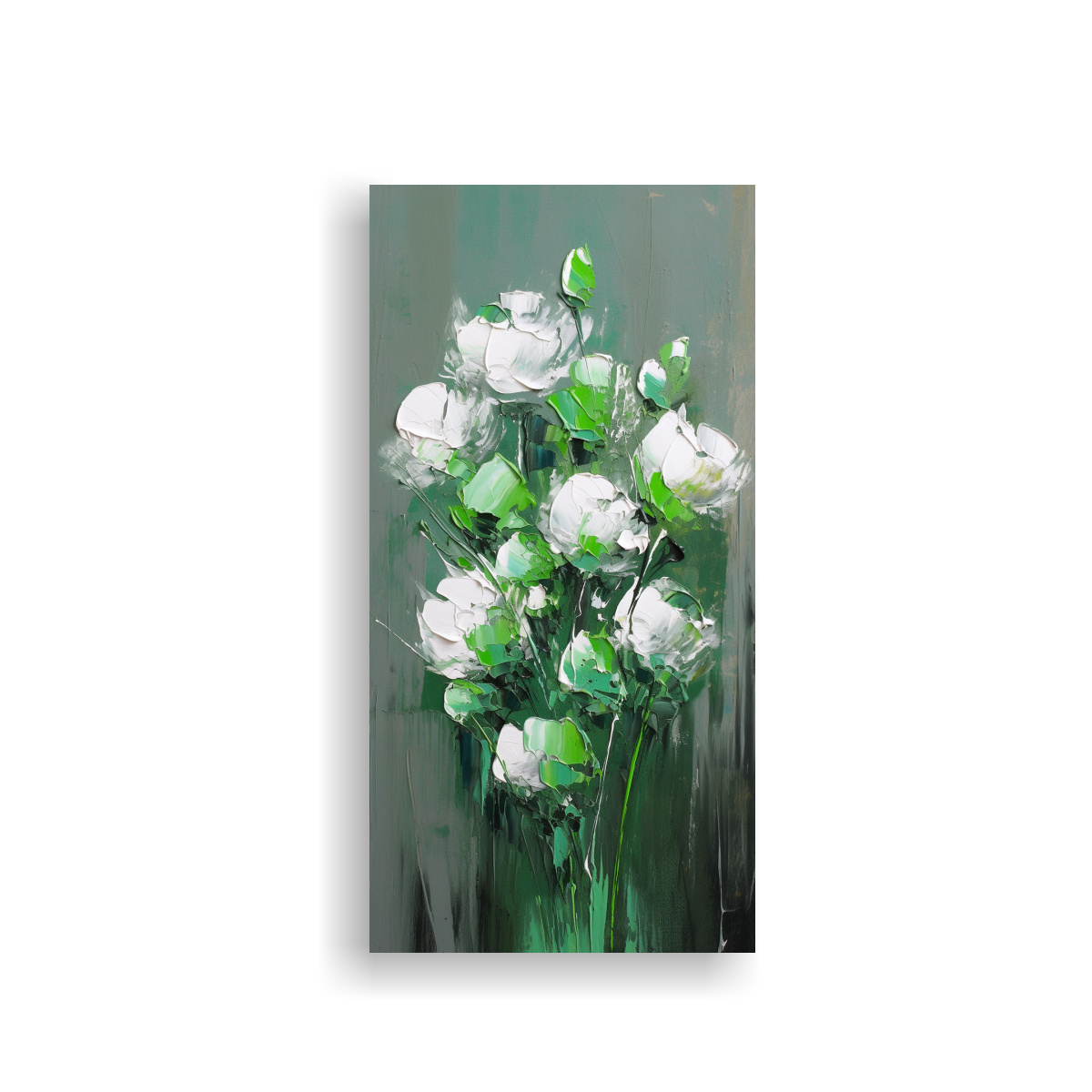 CUADRO FOTOGRAFÍA LUMINOSIDAD EN VERDES Y 80X160 CM - 1