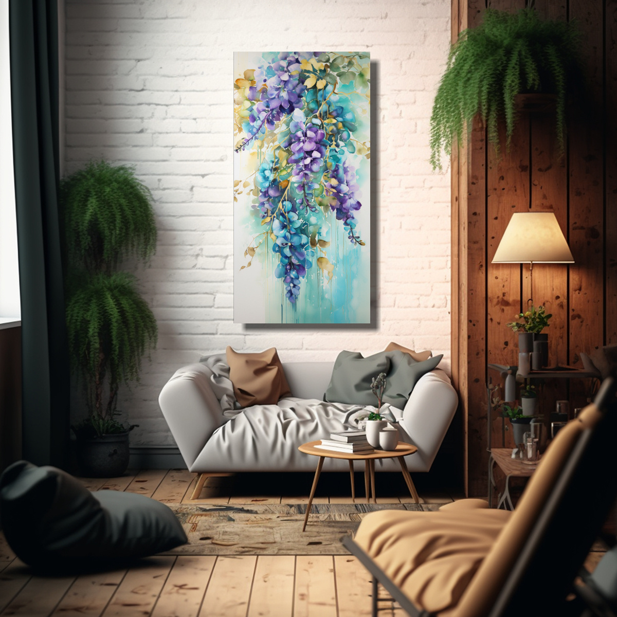 PINTURAS ABSTRACTAS DE SENSIBILIDAD ARTÍSTICA 30X60 CM - 2