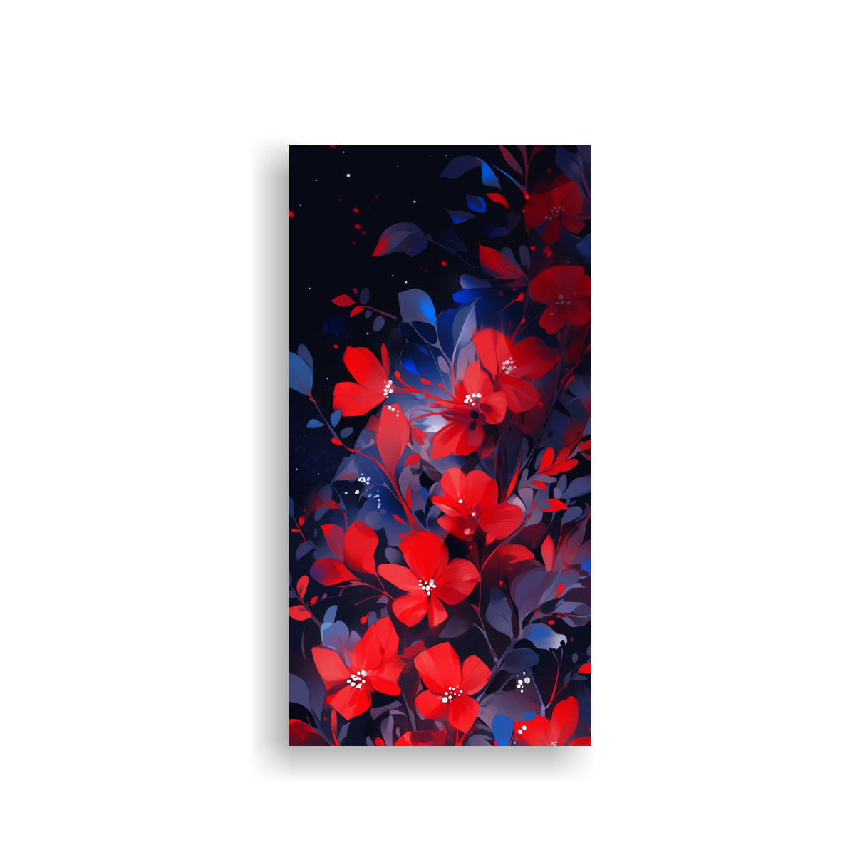 LIENZO DIBUJO COMEDOR ROJO AZUL ATMÓSFERA 80X160 CM - 1
