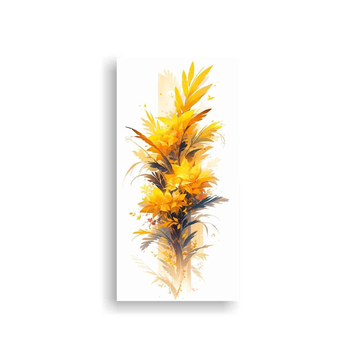 CUADRO CONCEPTUAL RESISTENTE: PALMERA AMARILLA EN 70X140 CM - 1
