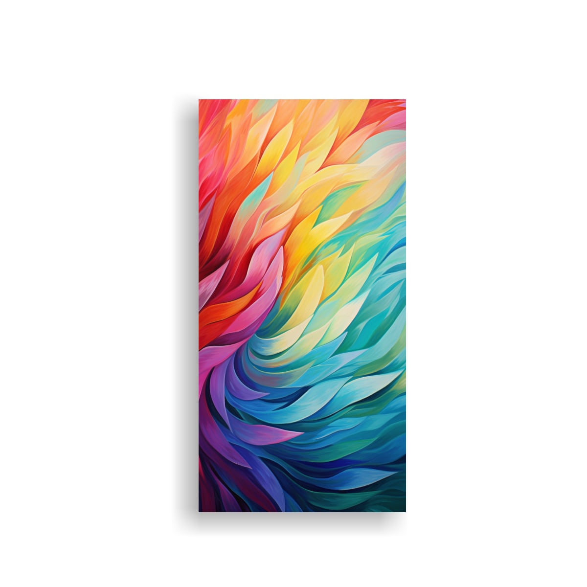 PINTURA DECORATIVA DE PATRONES ABSTRACTOS EN 20X40 CM - 1