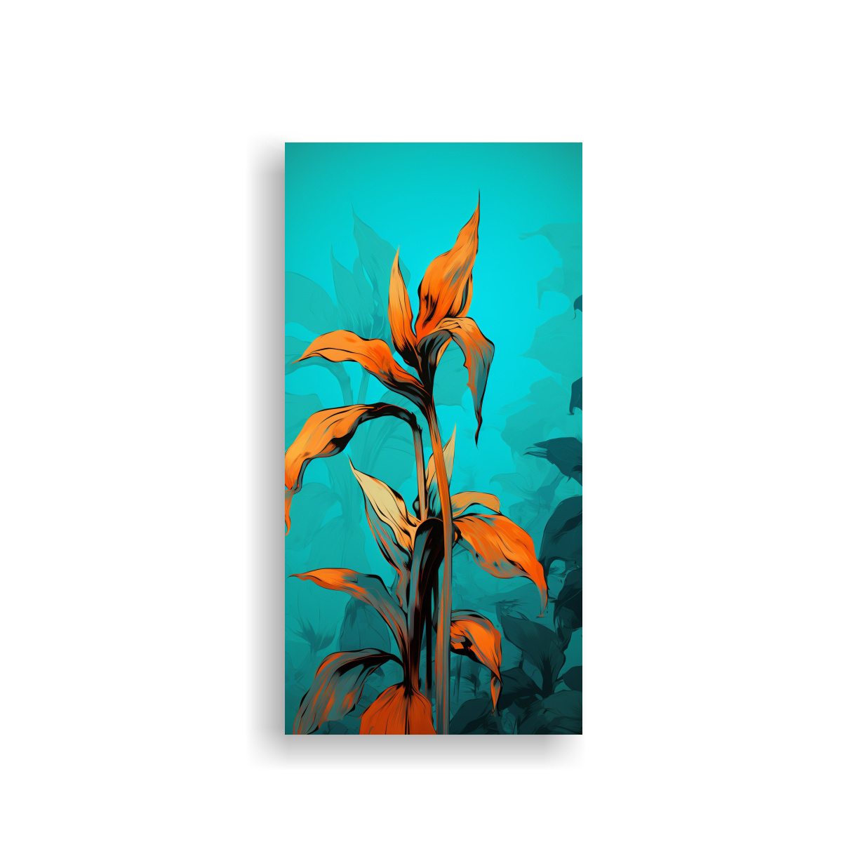 PINTURA DECORATIVA DE ARTE FINO: ÁRBOL DE 70X140 CM - 1