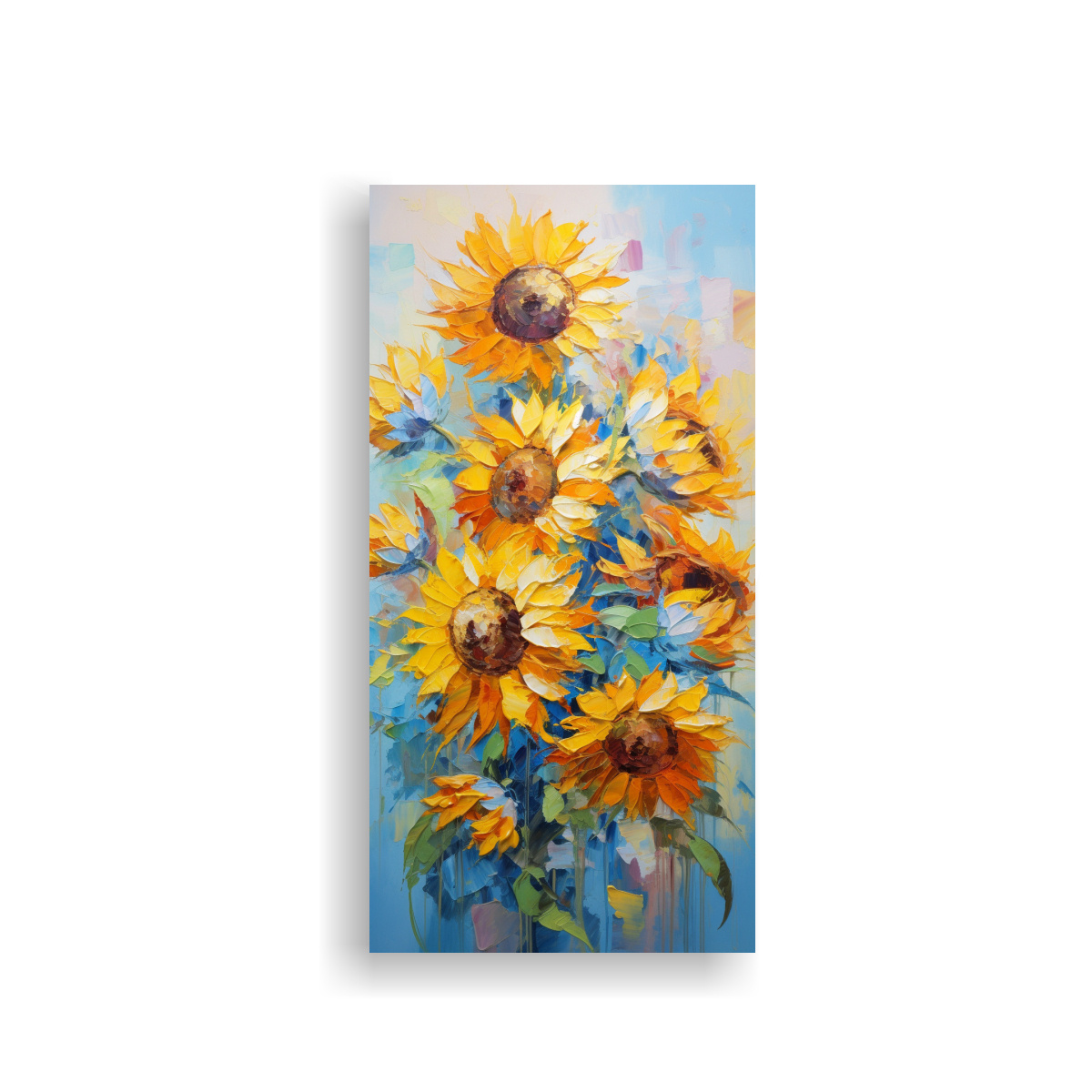 CUADRO LIENZO DISEÑO DE EQUILIBRIO DE COLORES 50X100 CM - 1