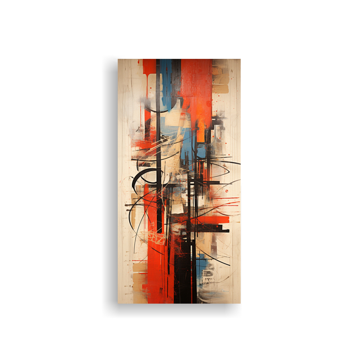 PINTURA DECORATIVA ESTILO GRAFFITI VANGUARDISTA 50X100 CM - 1
