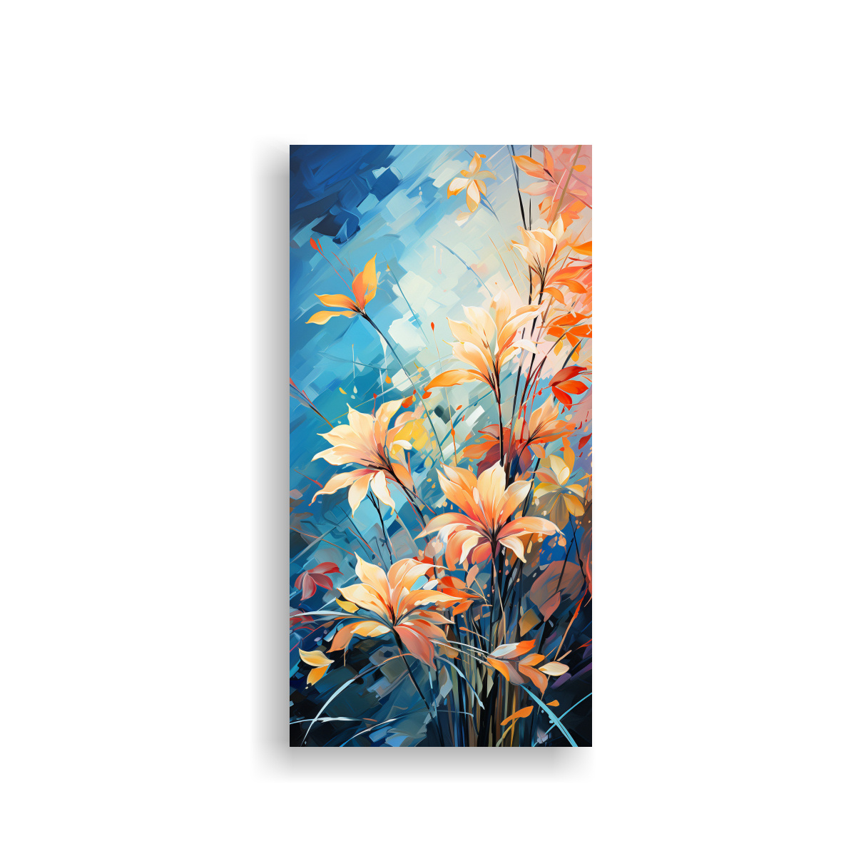 PINTURAS DECORATIVAS DE BAMBÚ EN COLORES BLANCOS 30X60 CM - 1