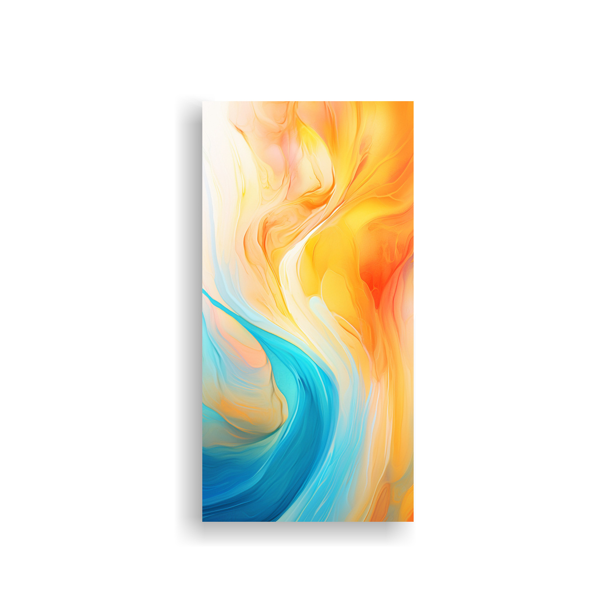 CUADRO TELA CANVAS COLORES VIBRANTES DE PINTURA 30X60 CM - 1