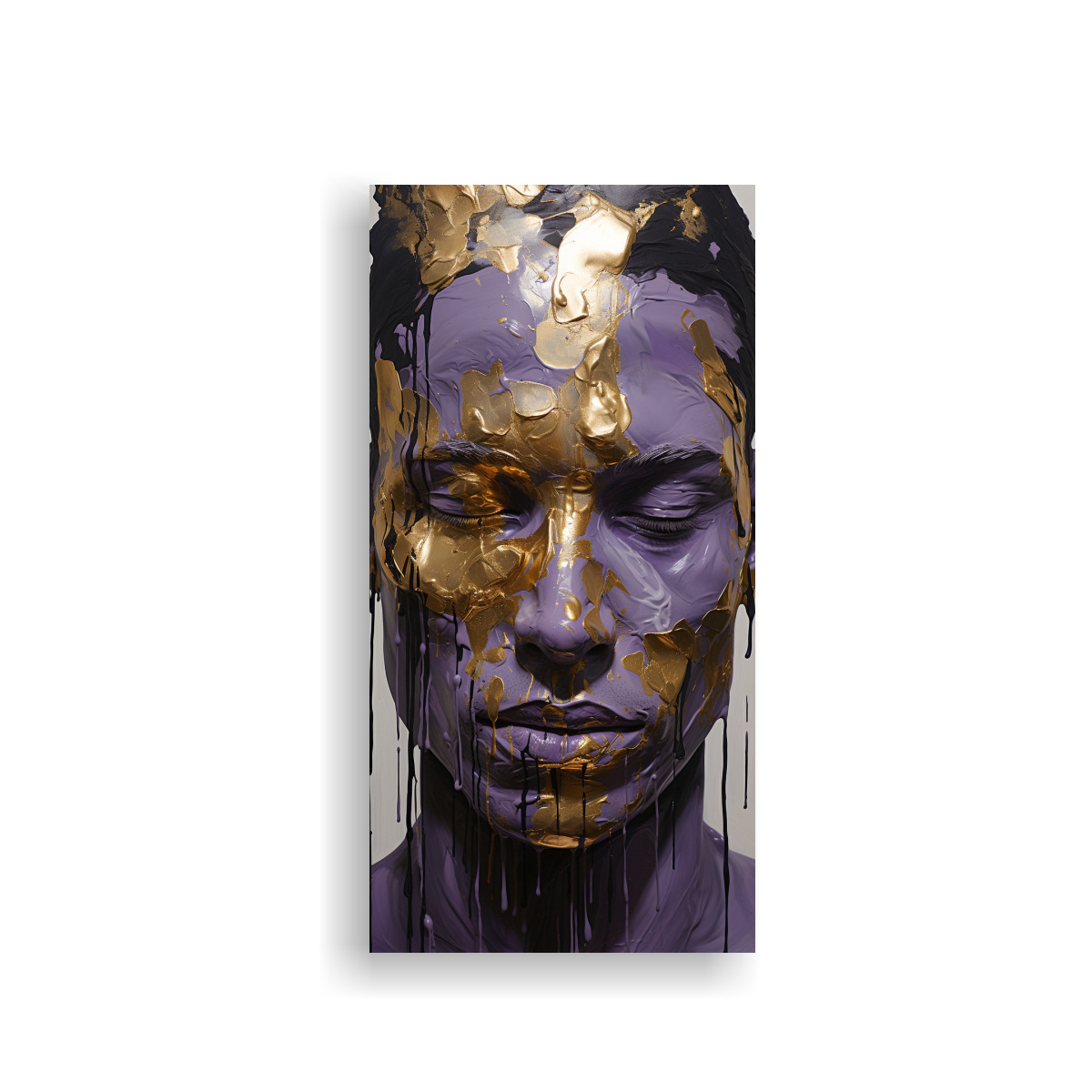 CUADROS DE ARTE DE PARED CON CONTORNOS FACIALES Y 40X80 CM - 1