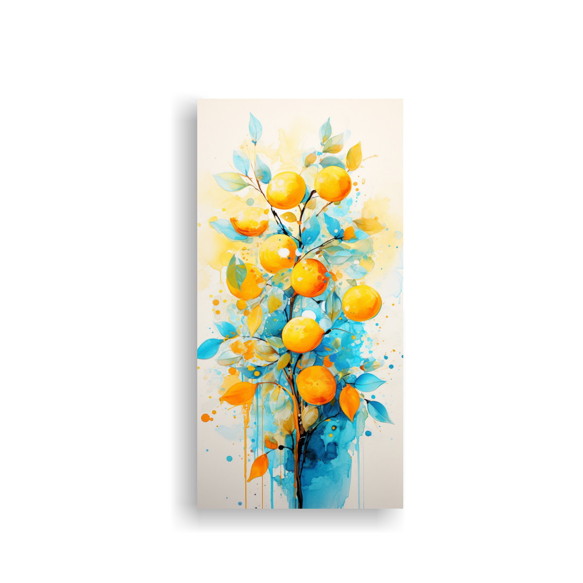 PINTURA ABSTRACTA HERMOSO INTERIORES: ÁRBOL 80X160 CM - 1