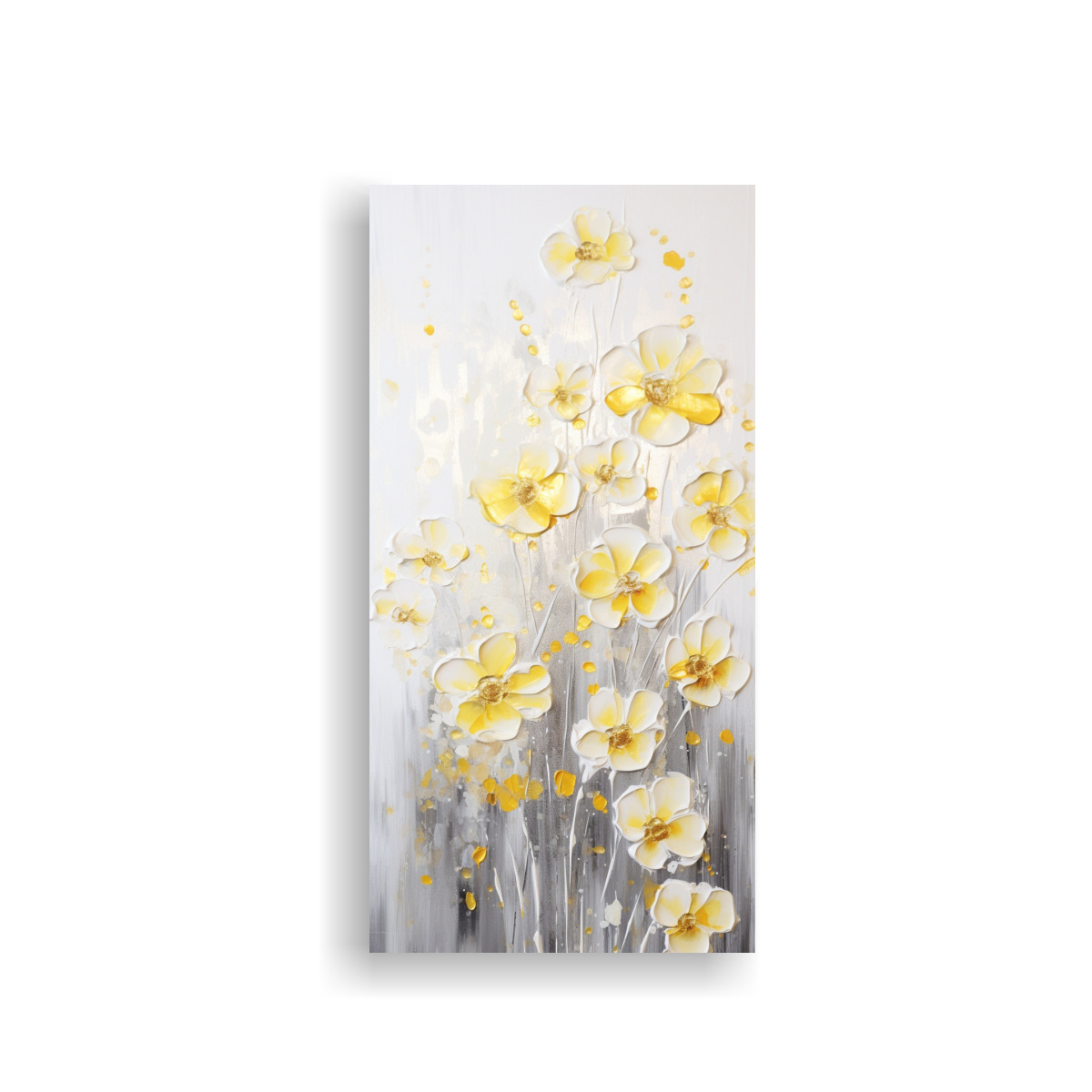 PINTURA ACRÍLICA SIN COSTURAS CON SALPICADURAS 40X80 CM - 1