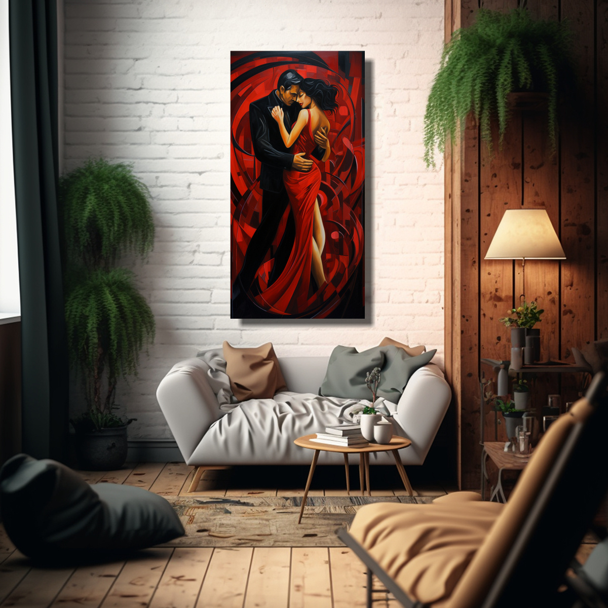 CUADRO VANGUARDIA PODER: PASIÓN SALVAJE DEL 40X80 CM - 2