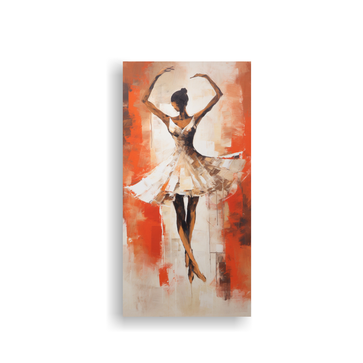 COMPOSICIÓN ABSTRACTA DE BAILARINA EN ESTILO 30X60 CM - 1