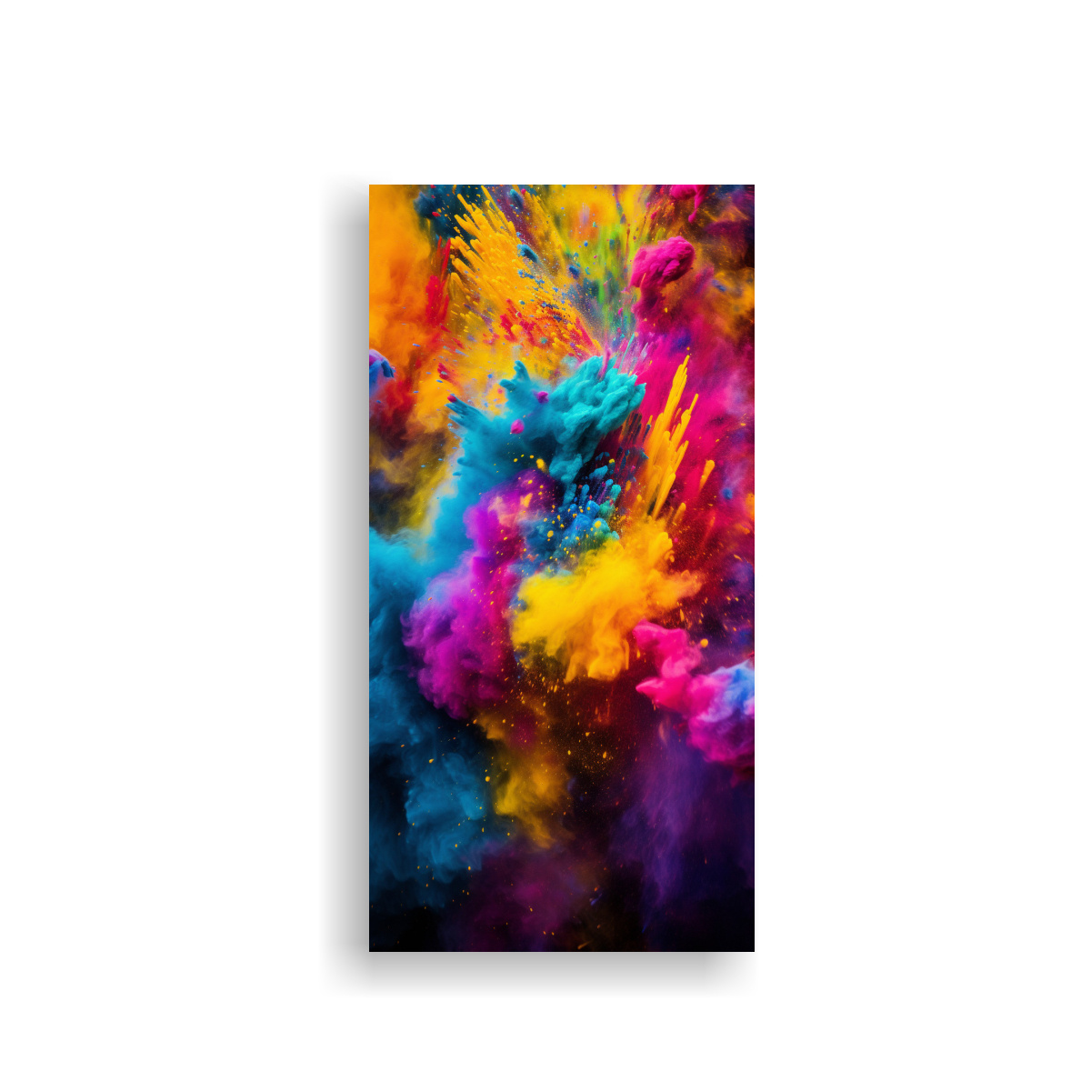 CUADRO VIBRANTES COLORES FESTIVOS EN ABSTRACTO 70X140 CM - 1