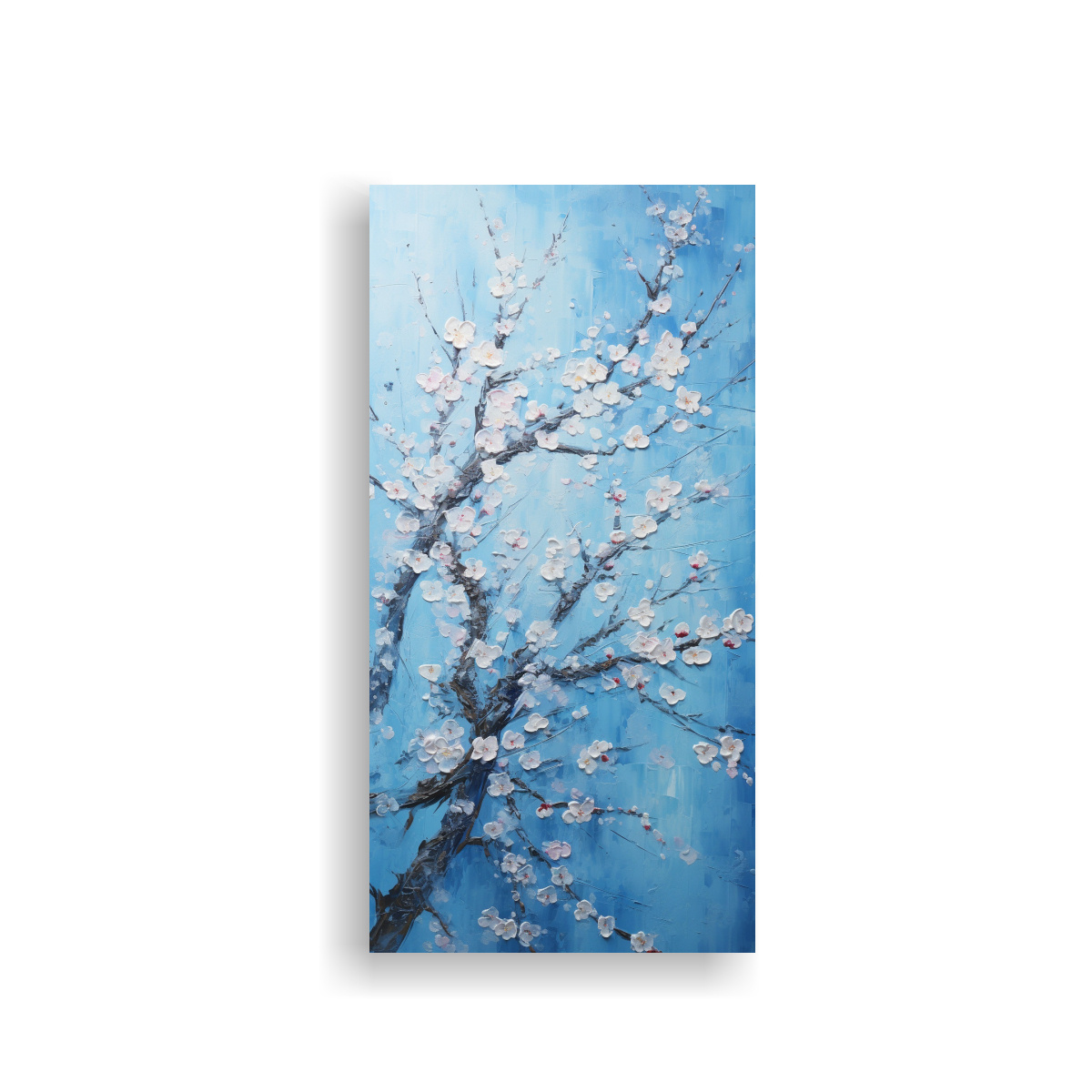 ARTE DE PARED PINTURA INSPIRADORA DE FLORES DE 30X60 CM - 1
