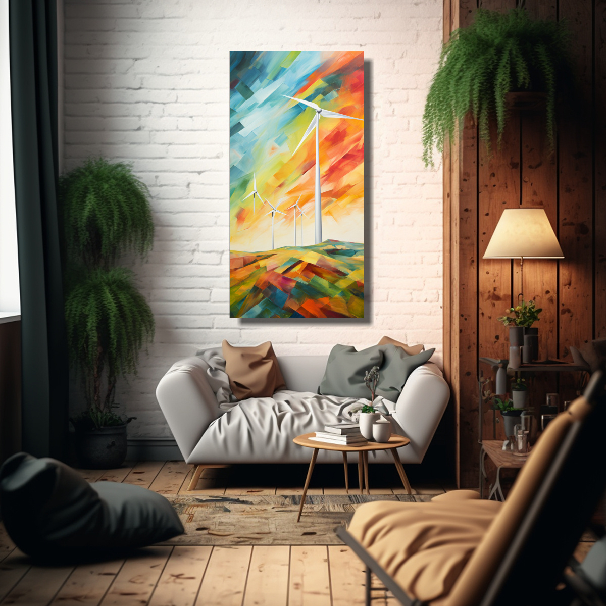 CUADRO CUADRO COCINA: DANZA ABSTRACTA RÍTMICA DE 80X160 CM - 2