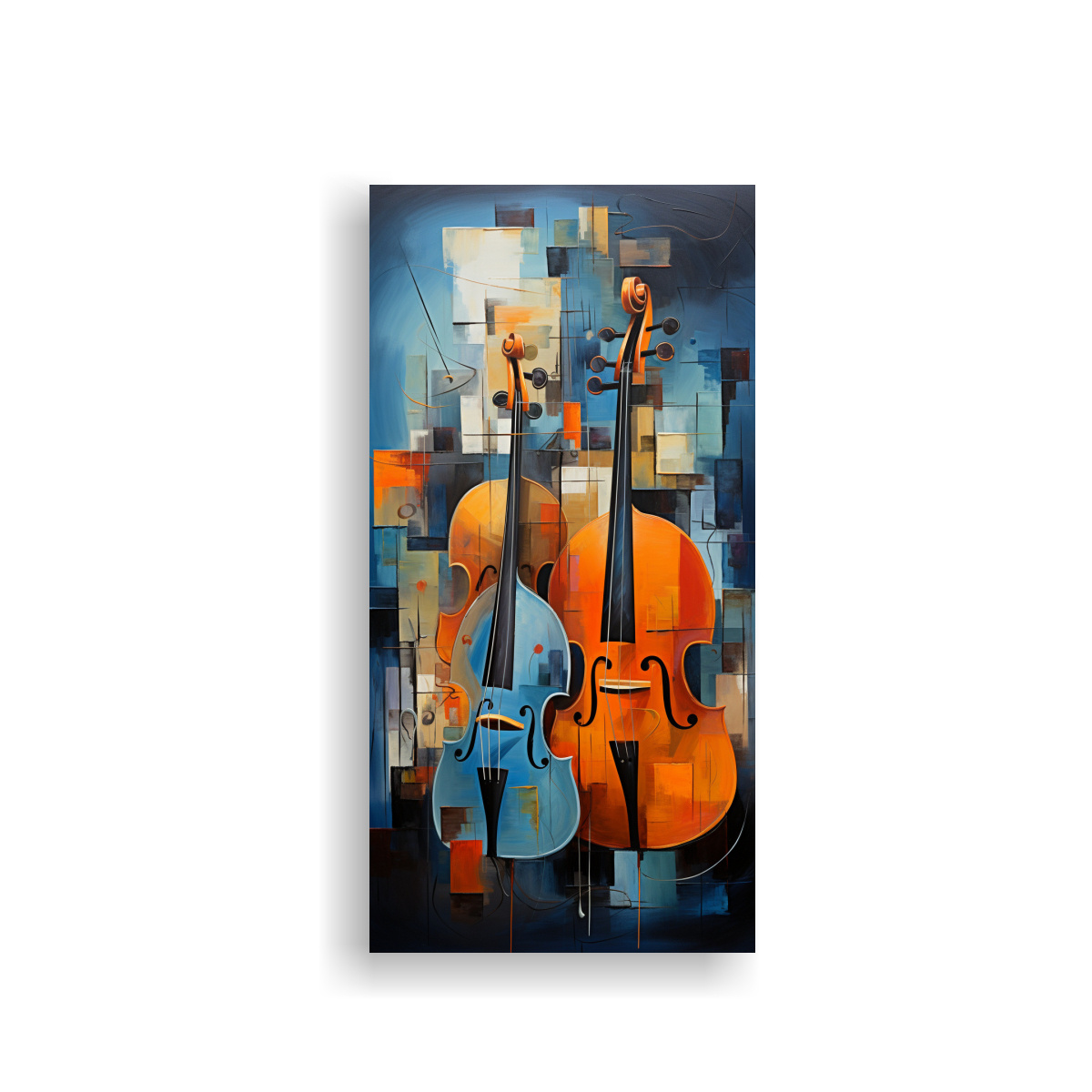PINTURAS DECORATIVAS QUE CANALIZAN LAS MELODÍAS 30X60 CM - 1